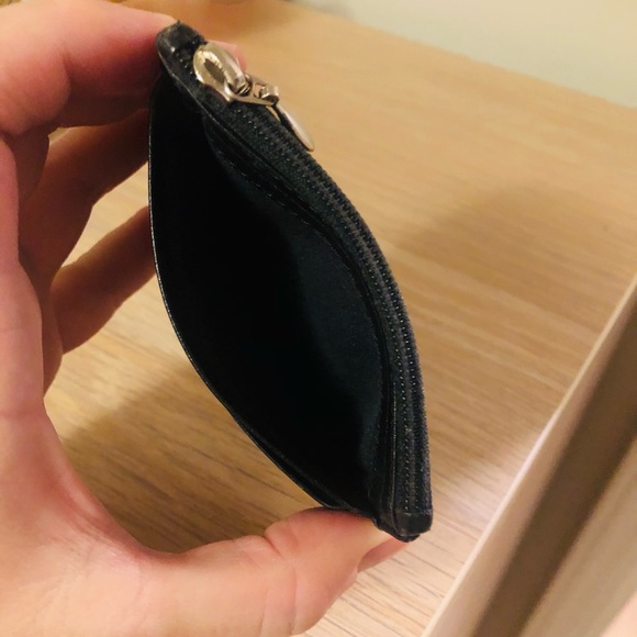 Unisex Black leather Waterford credit card & change wallet - Picture 4 of 14